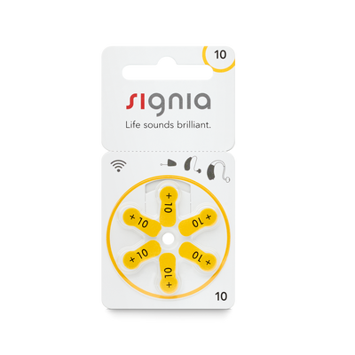 Signia hearing aid accessories batterier 10 10821483